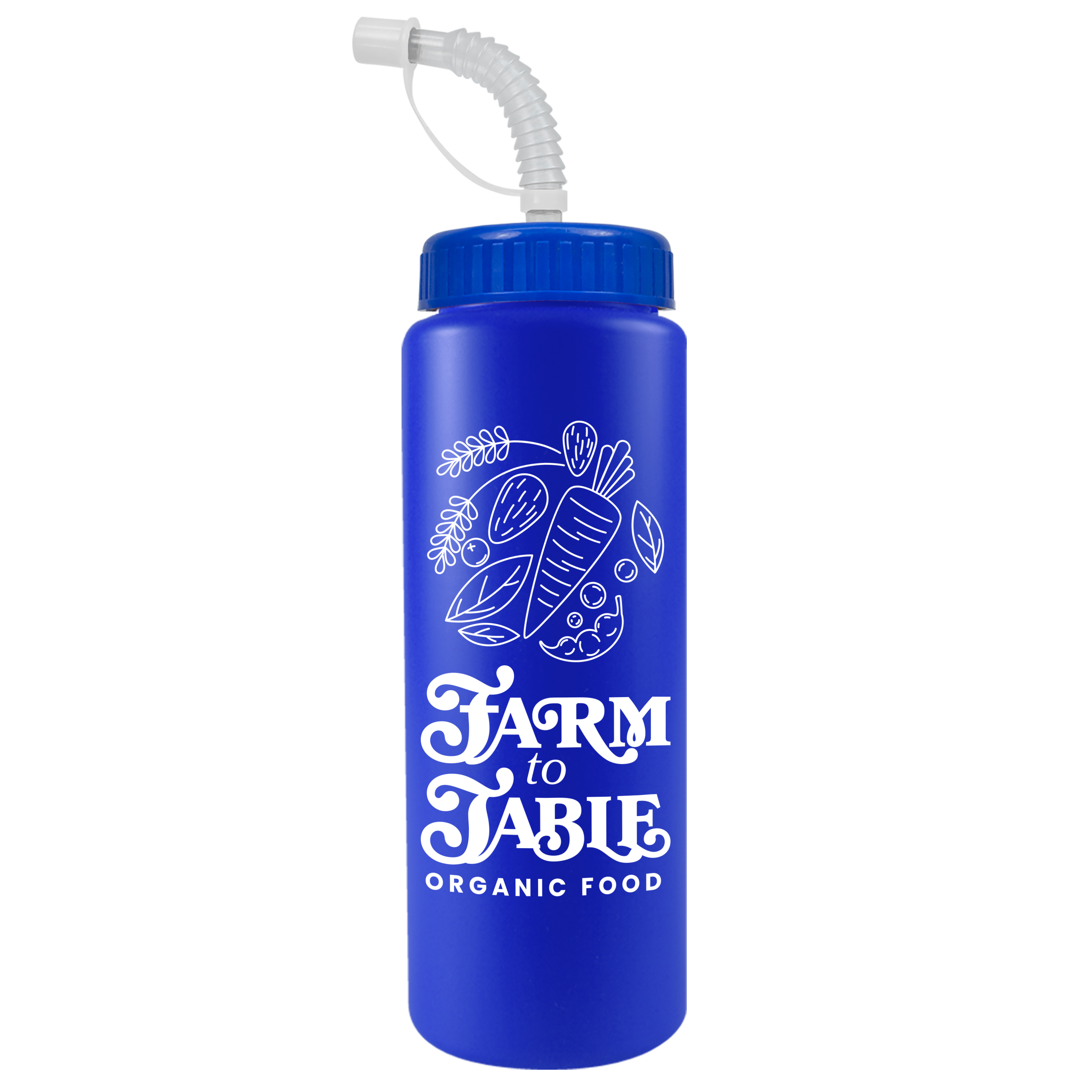 Quart Sport Bottle with Straw Lid - 32 oz.